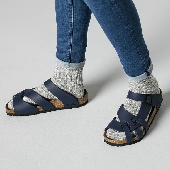 Birkenstock | Shoes | Birkenstock Pisa Birkoflor Blue Sandals Size 9 ...